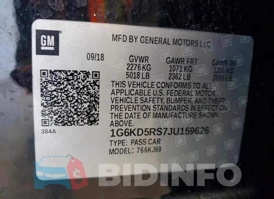 1G6KD5RS7JU159626 Photo# 13