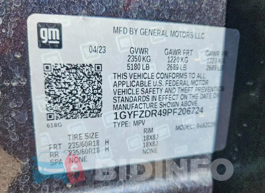 1GYFZDR49PF206724 Photo# 13