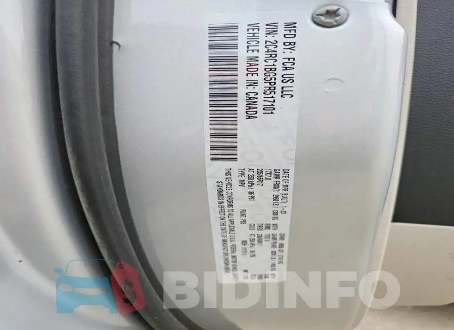 2C4RC1BG5PR517101 Photo# 13