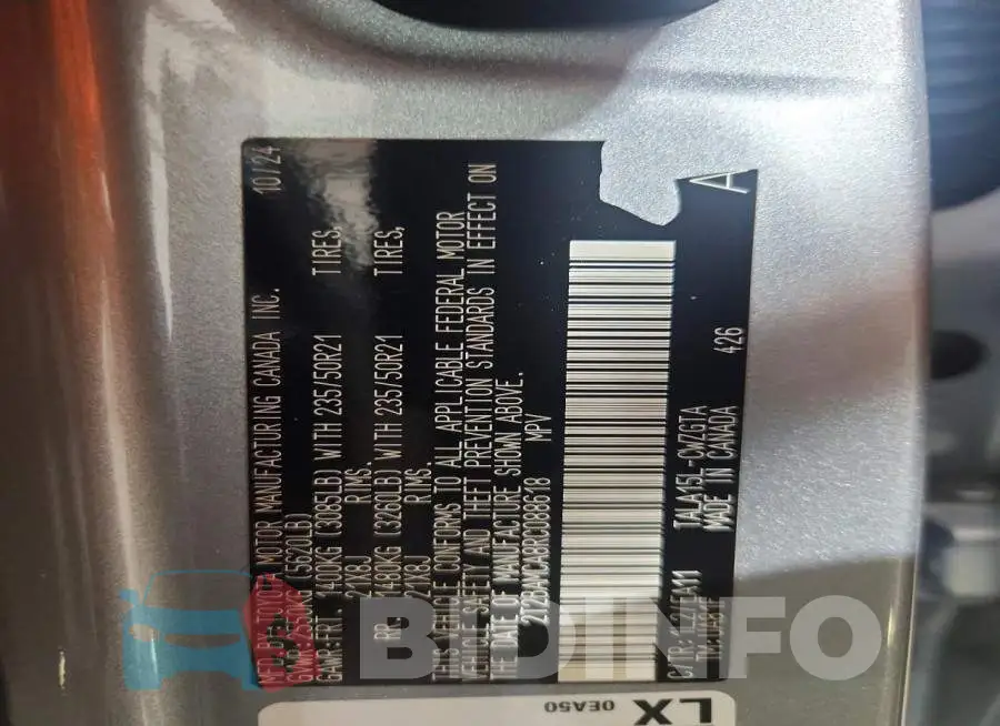 2T2BAMCA8RC088618 Photo# 13