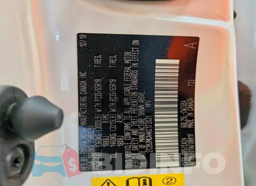 2T2BZMCA4KC172031 Photo# 13