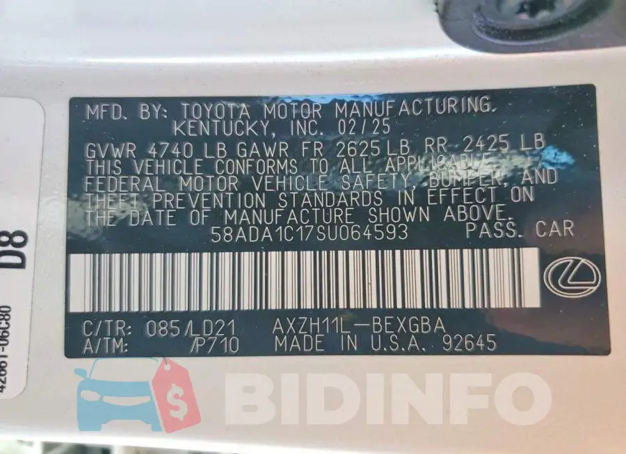 58ADA1C17SU064593 Photo# 12