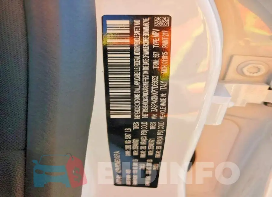 ZASPAKBNXP7D65052 Photo# 13