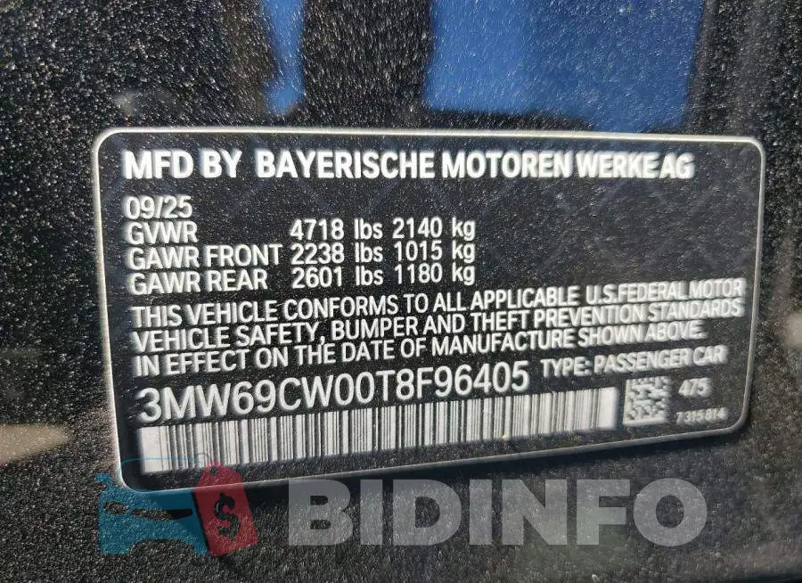 3MW69CW00T8F96405 Photo# 12