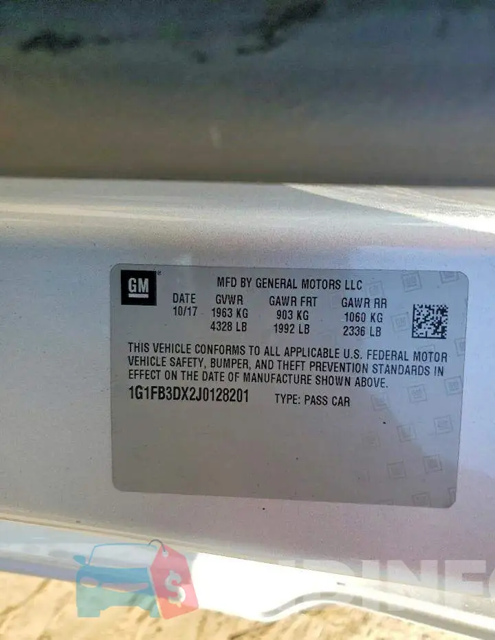 1G1FB3DX2J0128201 Photo# 12