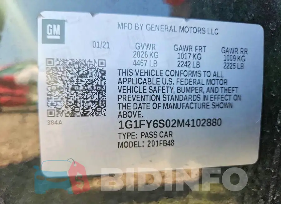 1G1FY6S02M4102880 Photo# 13