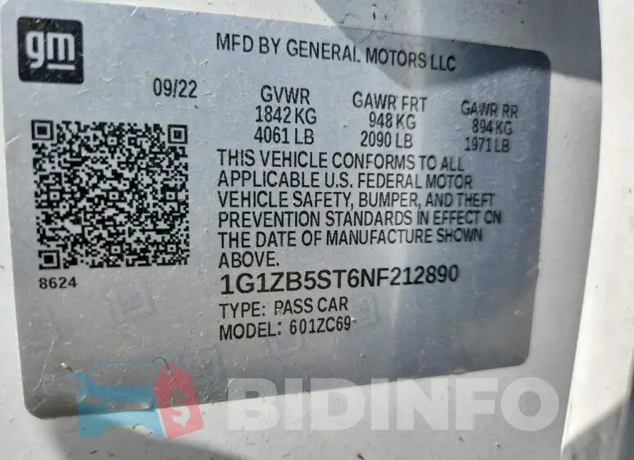 1G1ZB5ST6NF212890 Photo# 13