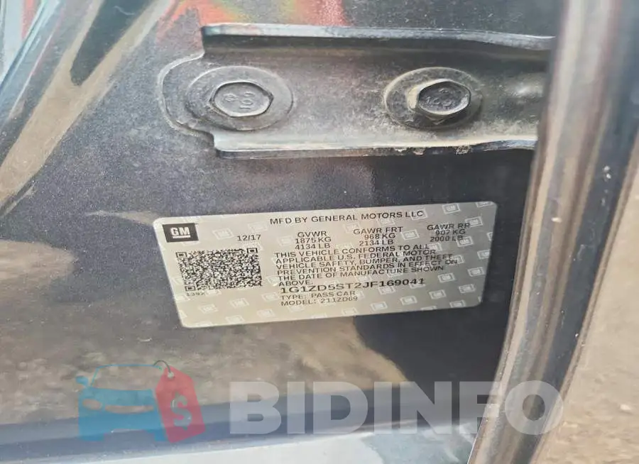 1G1ZD5ST2JF169041 Photo# 12