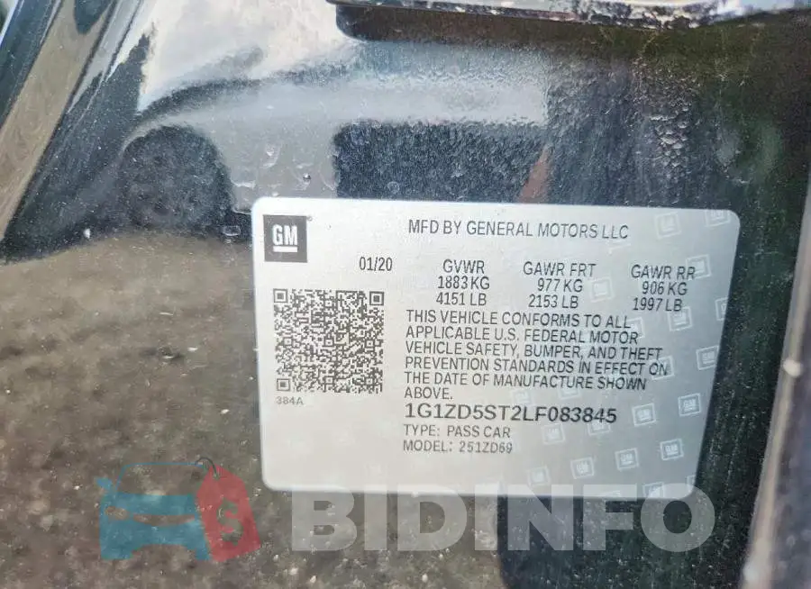 1G1ZD5ST2LF083845 Photo# 12