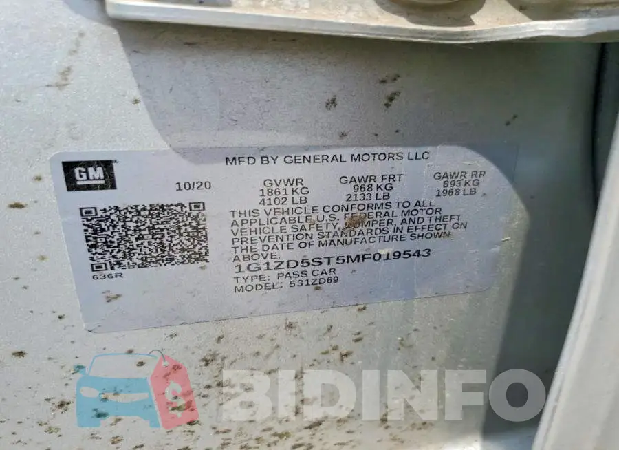 1G1ZD5ST5MF019543 Photo# 12