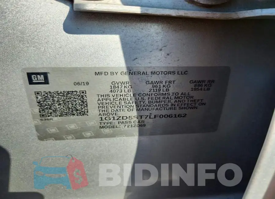 1G1ZD5ST7LF006162 Photo# 12