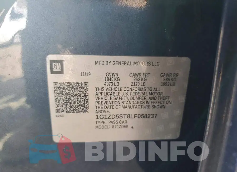 1G1ZD5ST8LF058237 Photo# 12