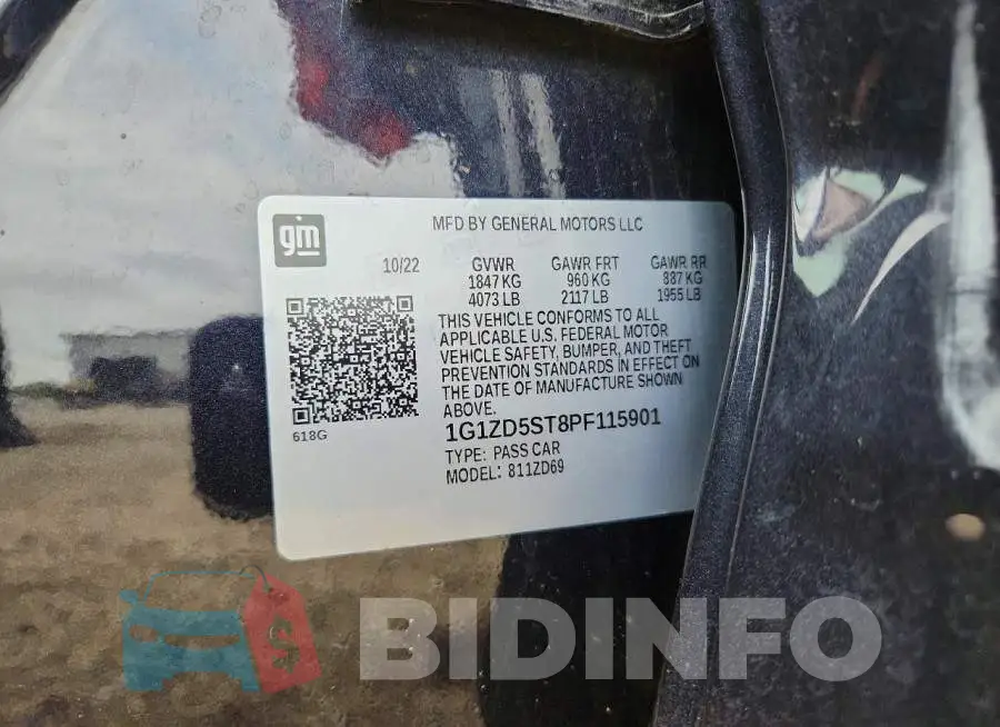 1G1ZD5ST8PF115901 Photo# 12