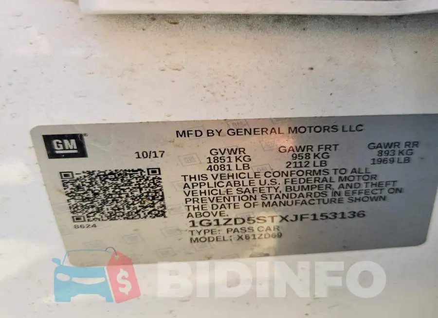 1G1ZD5STXJF153136 Photo# 13