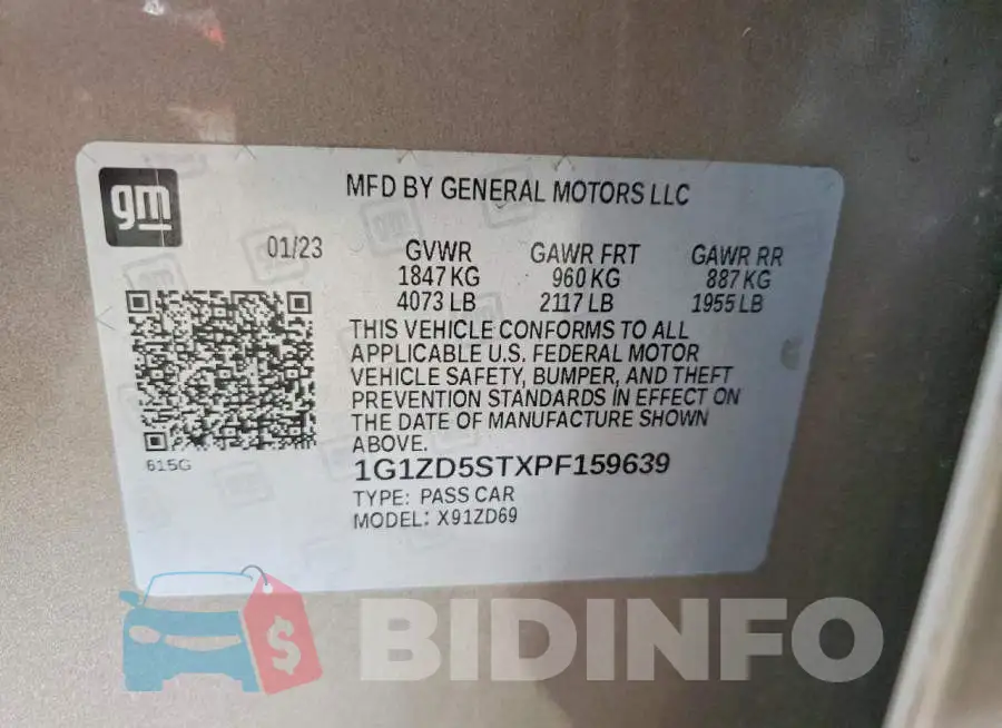 1G1ZD5STXPF159639 Photo# 13