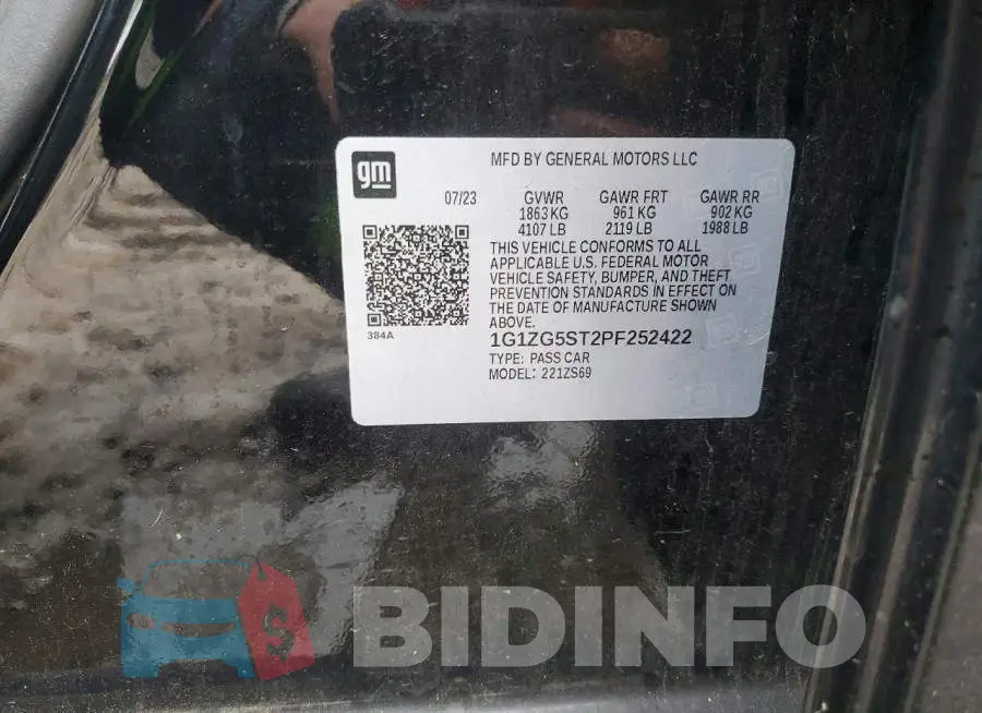 1G1ZG5ST2PF252422 Photo# 13