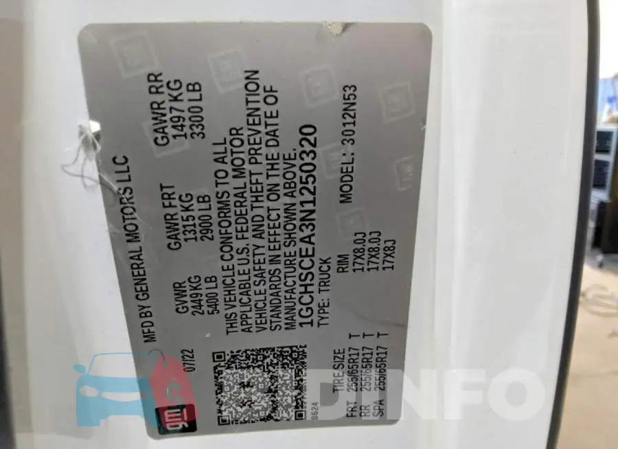 1GCHSCEA3N1250320 Photo# 12