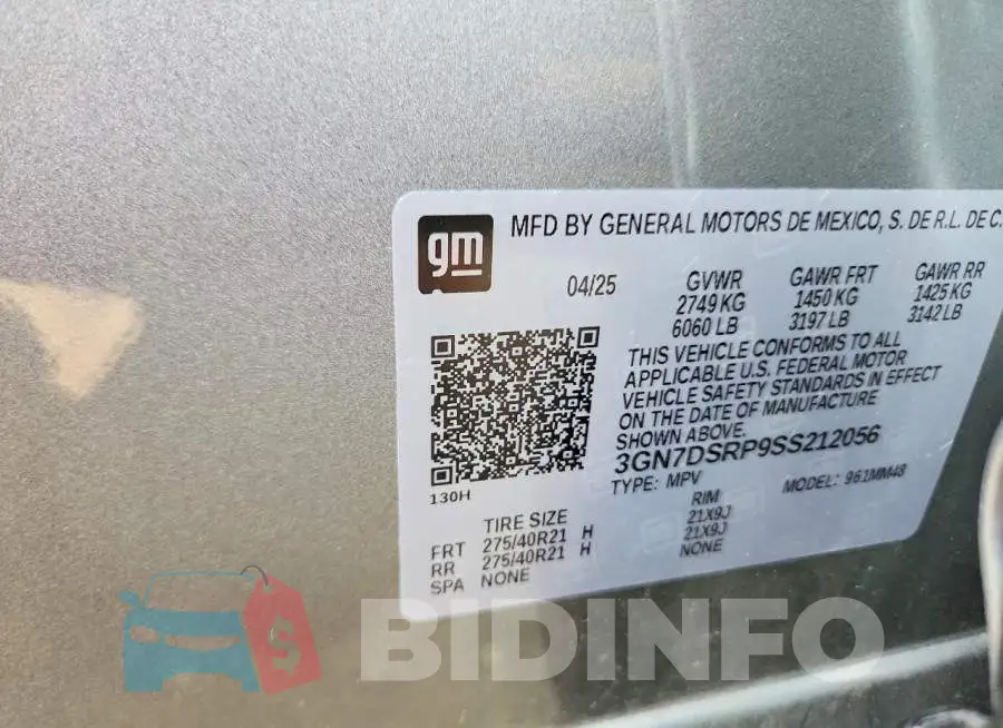 3GN7DSRP9SS212056 Photo# 13