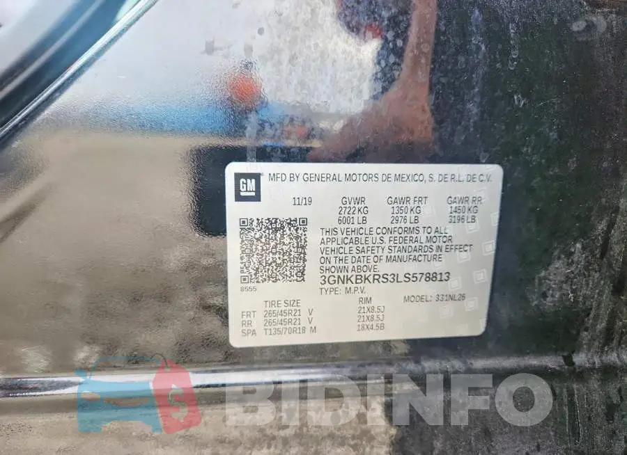 3GNKBKRS3LS578813 Photo# 13
