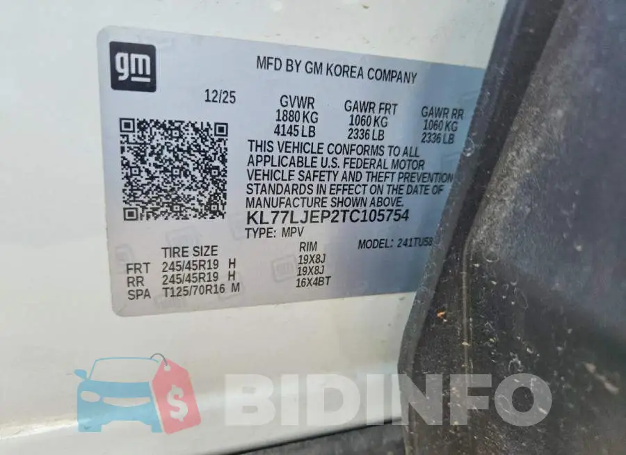 KL77LJEP2TC105754 Photo# 13