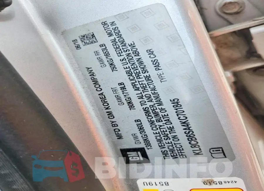 KL8CB6SA4KC701845 Photo# 12