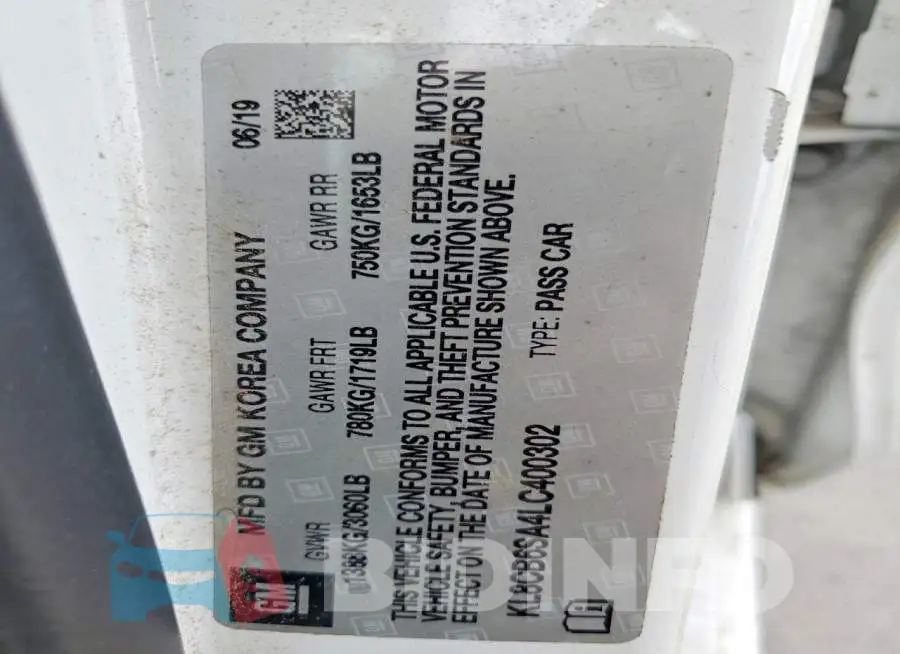 KL8CB6SA4LC400302 Photo# 12