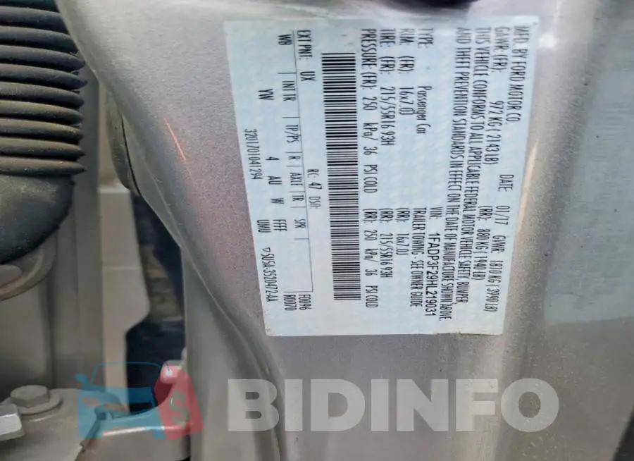 1FADP3F29HL219031 Photo# 12