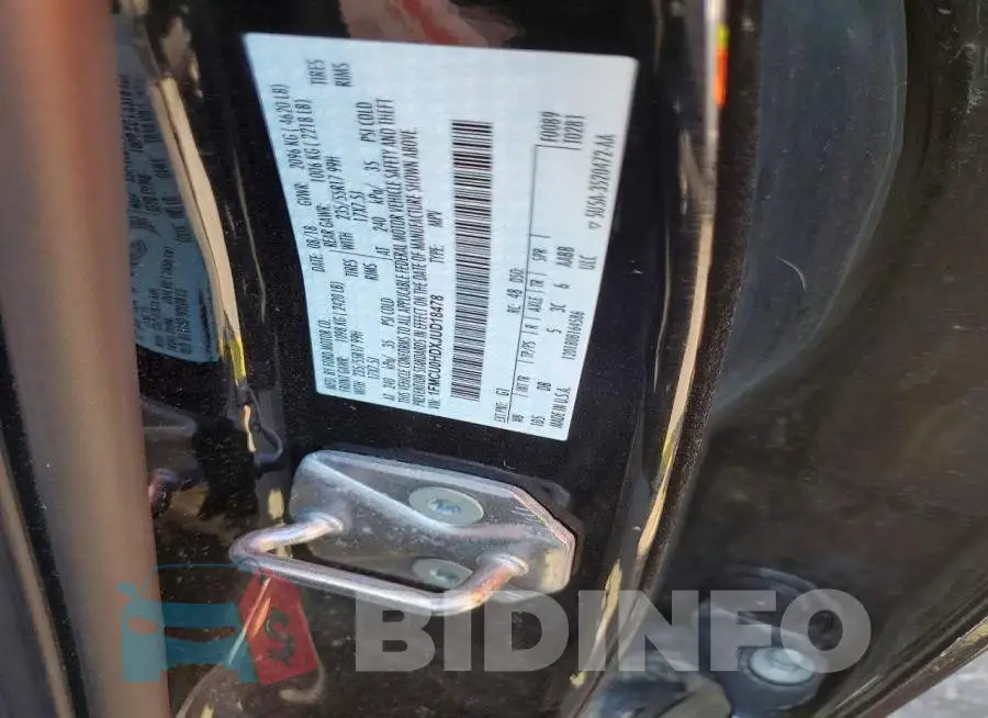 1FMCU0HDXJUD18478 Photo# 13
