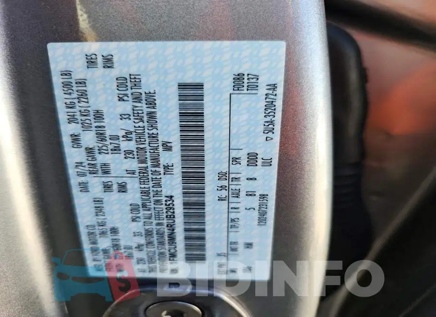 1FMCU9MN4RUB29534 Photo# 13