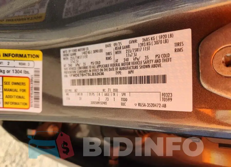 1FMDE7BH7SLB32636 Photo# 12