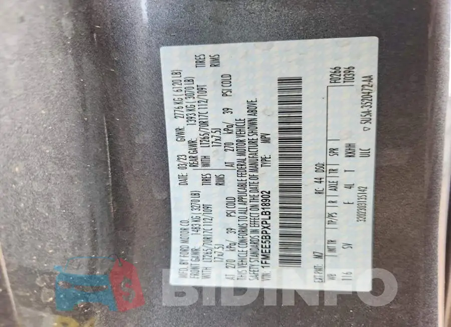 1FMEE5BPXPLB18902 Photo# 13