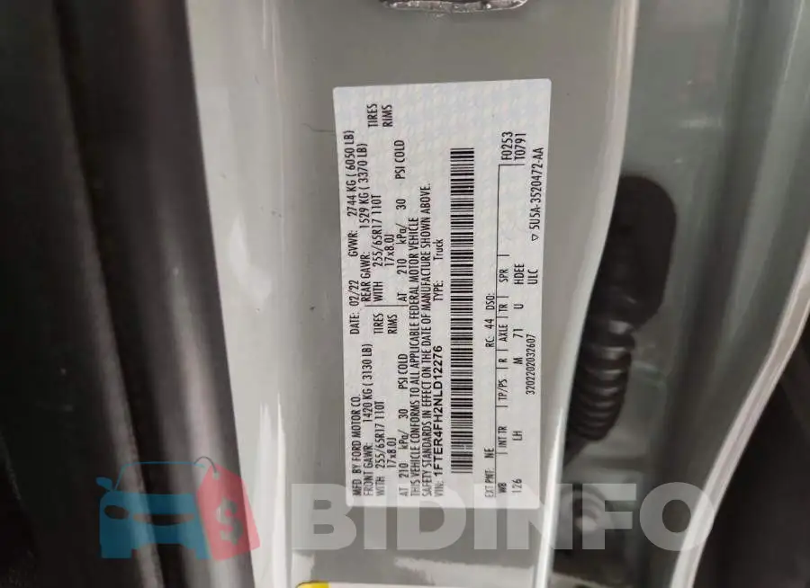 1FTER4FH2NLD12276 Photo# 13