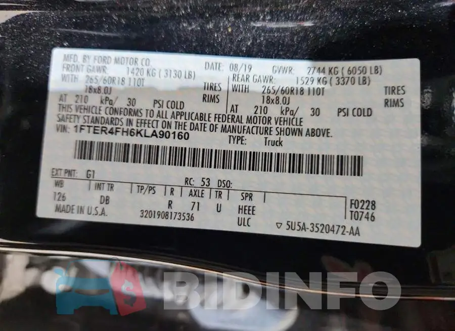 1FTER4FH6KLA90160 Photo# 12
