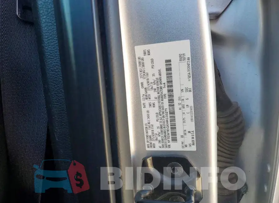 1FTEW1EGXHKC33271 Photo# 12
