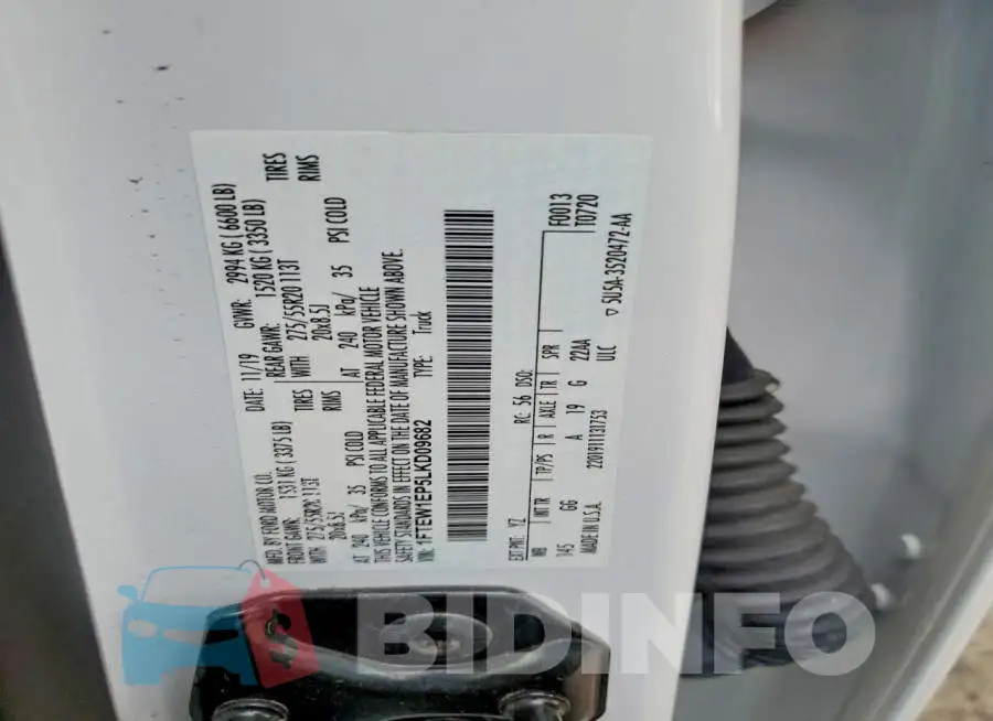 1FTEW1EP5LKD09682 Photo# 12