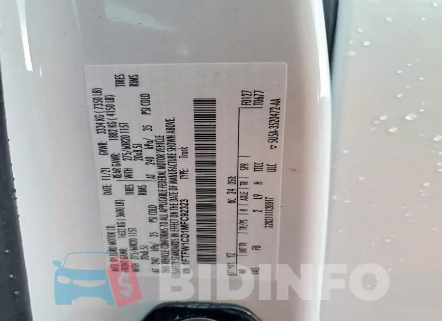 1FTFW1CD1MFC92323 Photo# 12