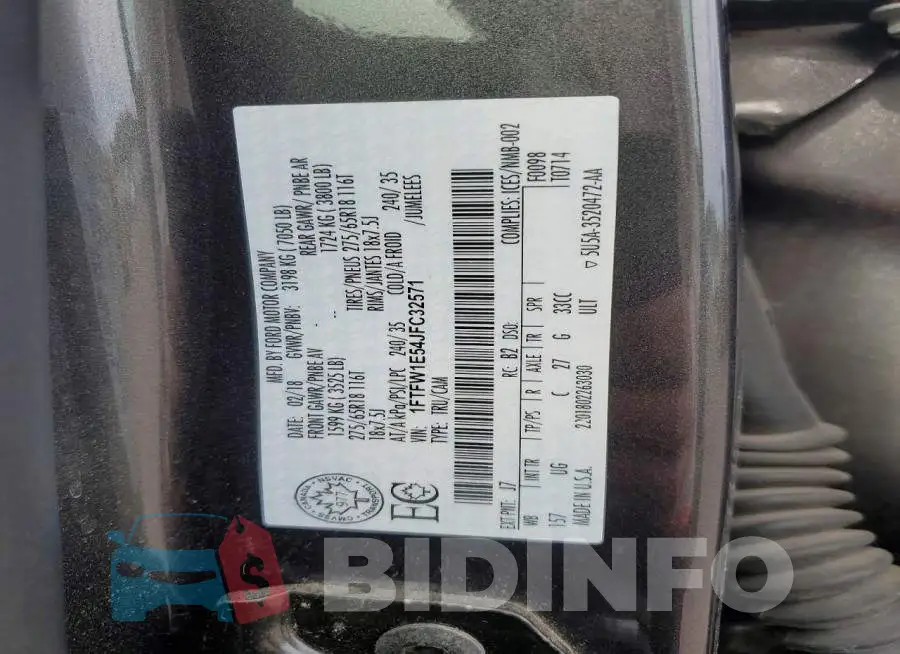 1FTFW1E54JFC32571 Photo# 12