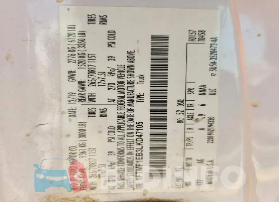 1FTMF1EB3LKD47105 Photo# 12