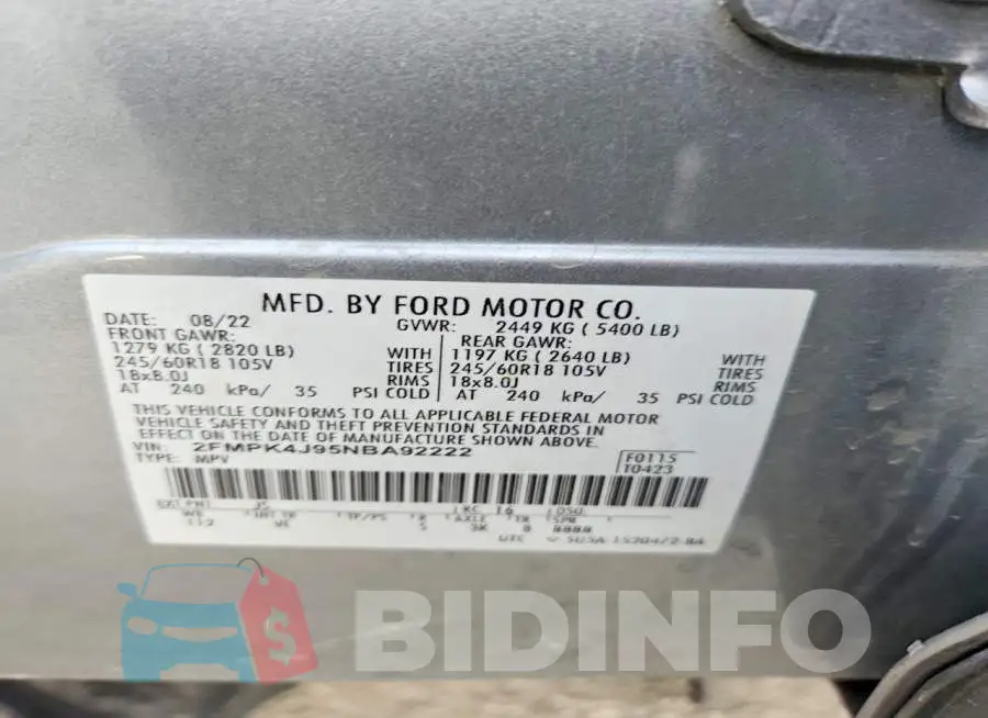 2FMPK4J95NBA92222 Photo# 14