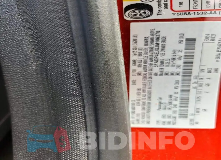 3FADP4EJXJM106370 Photo# 12