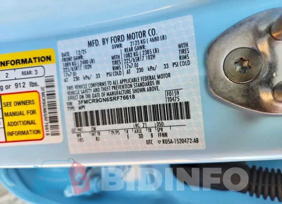 3FMCR9GN6SRF76618 Photo# 13