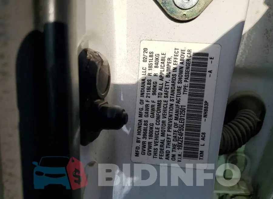 19XZE4F55LE012501 Photo# 12