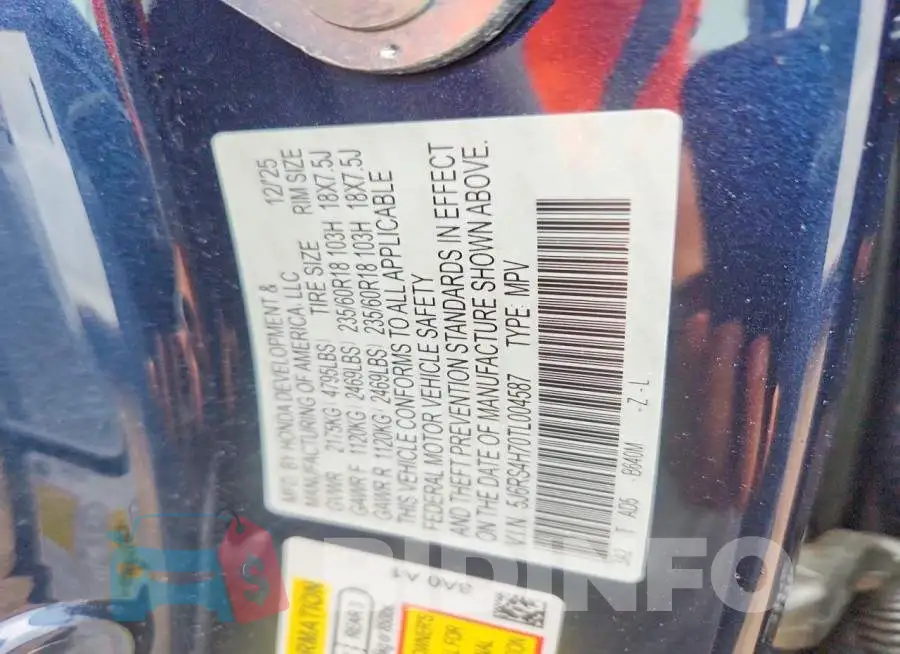 5J6RS4H70TL004587 Photo# 12