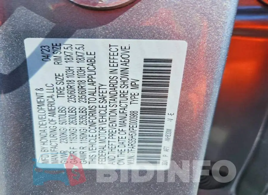 7FARS5H5XPE000988 Photo# 14