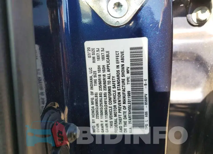 7FART6H55LE011989 Photo# 13