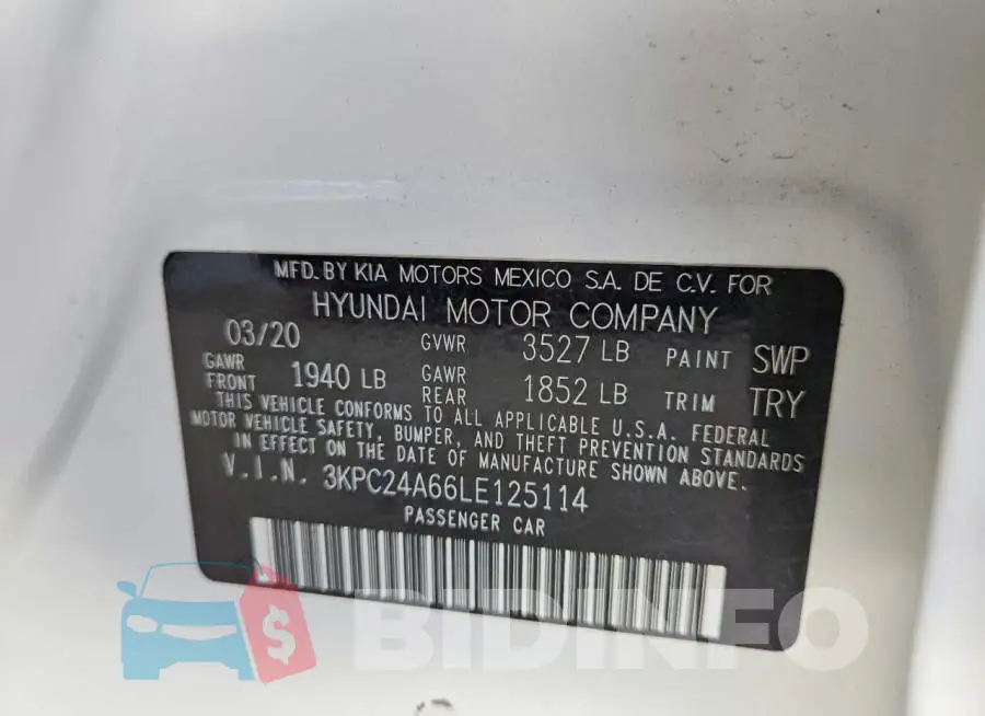 3KPC24A66LE125114 Photo# 13