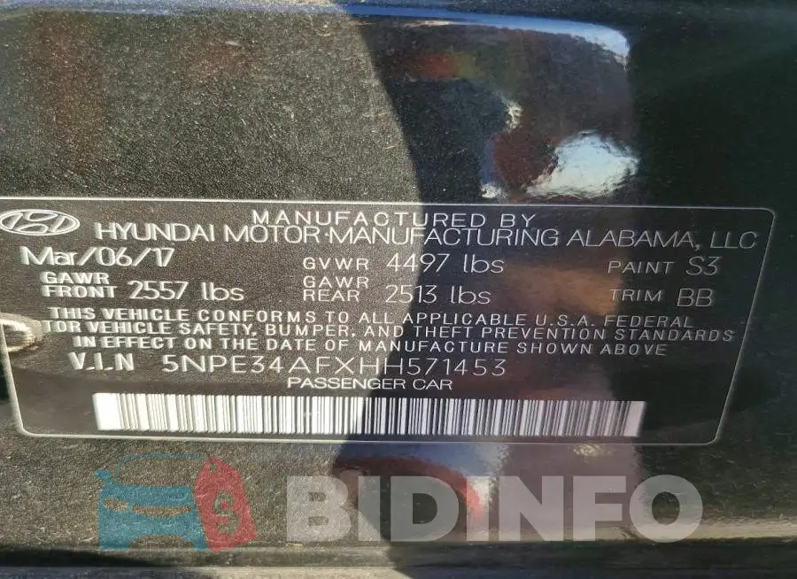 5NPE34AFXHH571453 Photo# 12