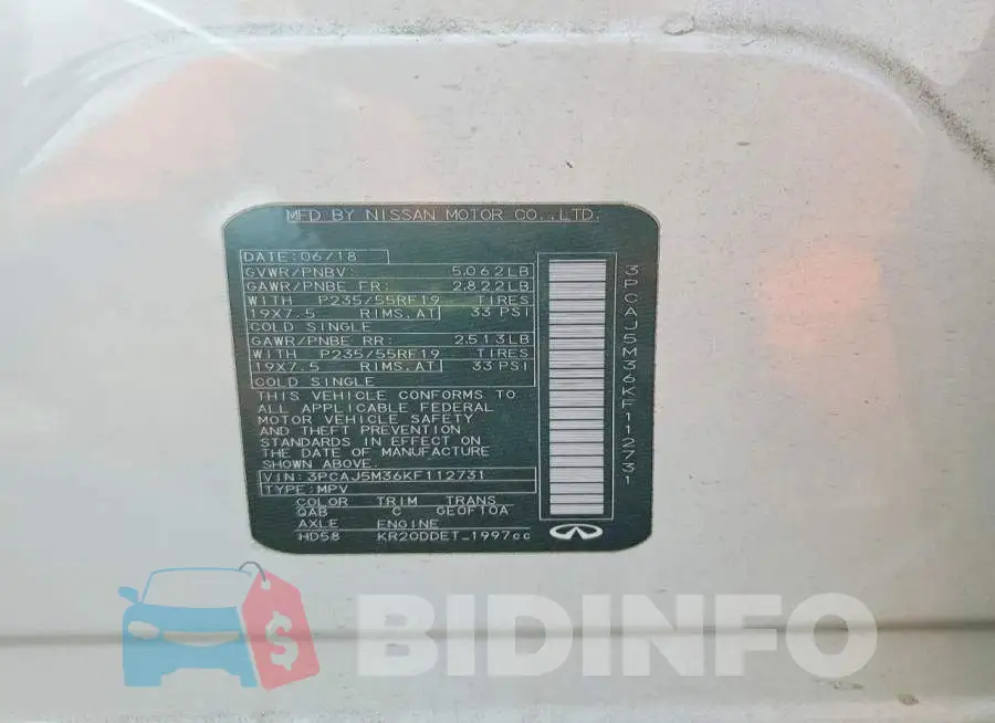 3PCAJ5M36KF112731 Photo# 14