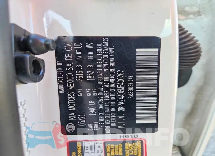 3KPA24AD6ME400262 Photo# 13