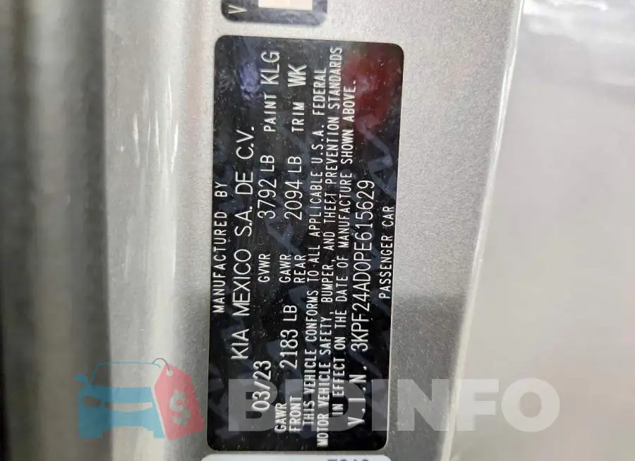 3KPF24AD0PE615629 Photo# 12